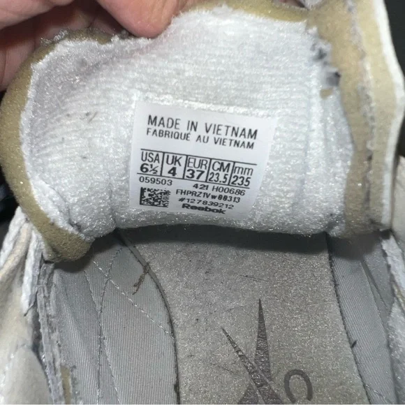 Cardi B X women’s classic leather Reebok size 6.5 - Picture 6 of 10